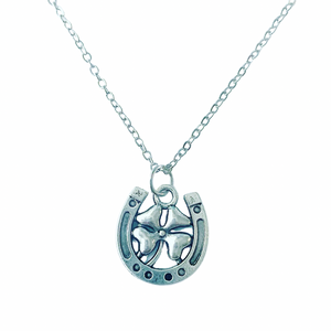 Necklace: Clover Horseshoe