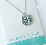 Necklace: Clover Horseshoe