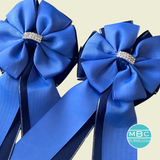 💐 Show Bows: CornFlower on Navy