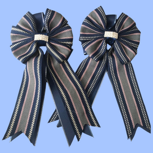 * Show Bows: Hampton Stripe Navy