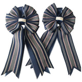 💚 Show Bows: Hampton Stripe Navy