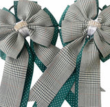 💐 Show Bows: Lake Placid Plaid Green