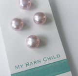 Button Pin Set: Pink