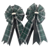 MShow Bows: Hunter Plaid on Black *NEW