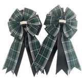 💝 Show Bows: Hunter Plaid on Black