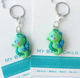 Bridle Charm: Seahorse - Green