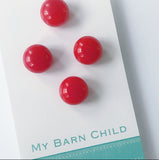 Button Pin Set: Red