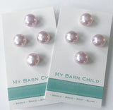 Button Pin Set: Pink
