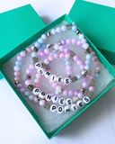 Arenas Tour Bracelet Stack: Ponies Ponies Ponies Pastel/Silver