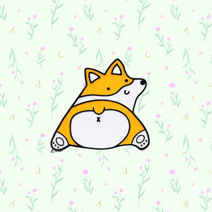 Pin: Corgi Sploot