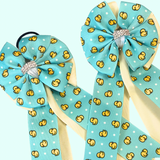 Show Bows: Duckies on Butter Yellow