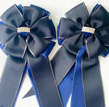 🫶 Show Bows: Black On Navy