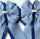 Show Bows: Lake Placid Plaid Navy