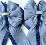 💚 Show Bows: Lake Placid Plaid Navy