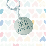 Bridle Charm: Inspirational ~ Never Never Give Up