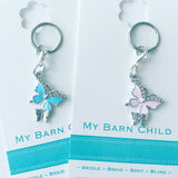 Bridle Charm: Butterflies - Blue or Pink