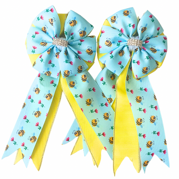 * Show Bows: Itty Bitty Bees Yellow • NEW