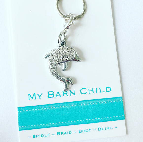 Bridle Charm: Dolphin - Crystal 🐬 NEW