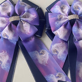 ** Show Bows: Unicorns - Purple on Navy 💜🦄