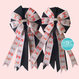 * Show Bows: Foxes on Black