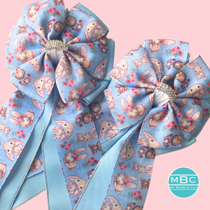 * Show Bows: Bunnies ~ Blue