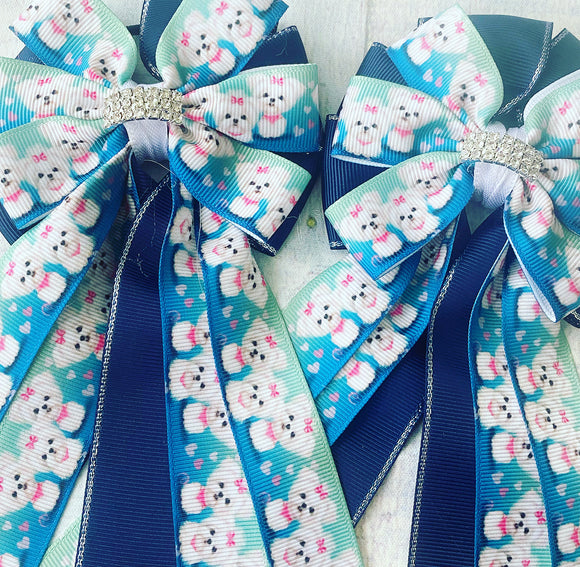 🫶 Show Bows: Maltese Puppies 🤍 NEW