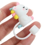 * Straw Cover Cap: Unicorn