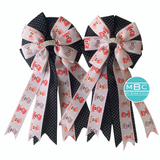 * Show Bows: Foxes on Black
