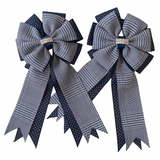 Show Bows: Lake Placid Plaid Navy