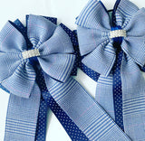 Show Bows: Lake Placid Plaid Navy