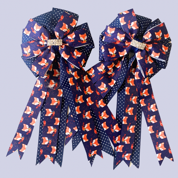 * Show Bows: Foxes - Navy