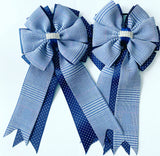 Show Bows: Lake Placid Plaid Navy