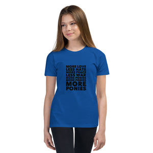 More Ponies: Youth Short Sleeve T-Shirt
