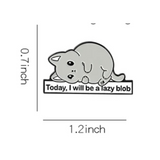 Pin: Today I Will Be A Lazy Blob 🐱 NEW