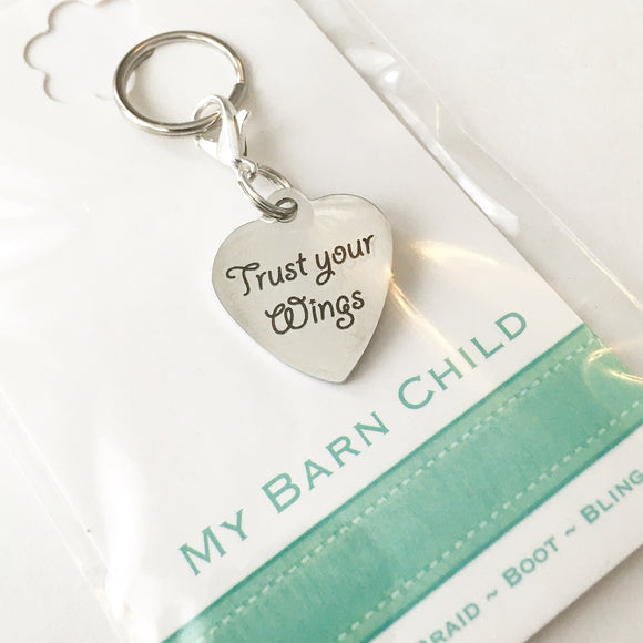 Bridle Charm: Inspirational ~ Trust Your Wings