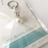 Bridle Charm: Pearl - White