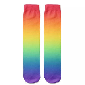 *Boot Socks: Rainbow Ombré