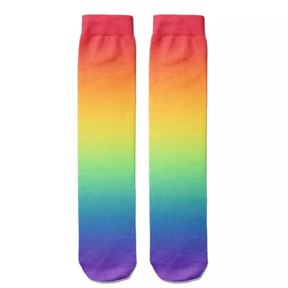 *Boot Socks: Rainbow Ombré