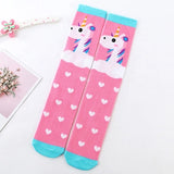 Kids’s Socks: Unicorn Pink Hearts