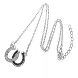 Necklace: Horseshoes ~ Black & White