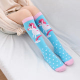 ❣️ Kids’ Socks: Unicorns Blue Sky