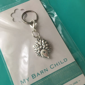 💙 Bridle Charm: Hedgehog - Silver
