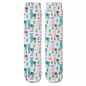 Socks: Alpacas Blue