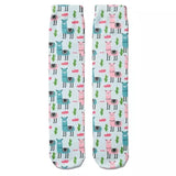 Socks: Alpacas Blue