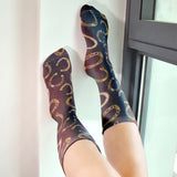 💝 Socks: Horseshoes Gold