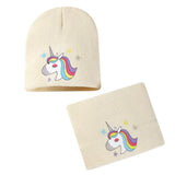 Winter Beanie / Neck Warmer Set: Unicorn ~ Choose Your Color *NEW