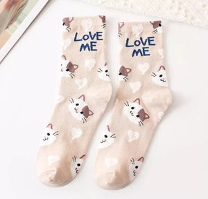 Crew Socks: Cats Love Me