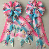 Show Bows: Unicorns Ombré/Feathers • CLEARANCE