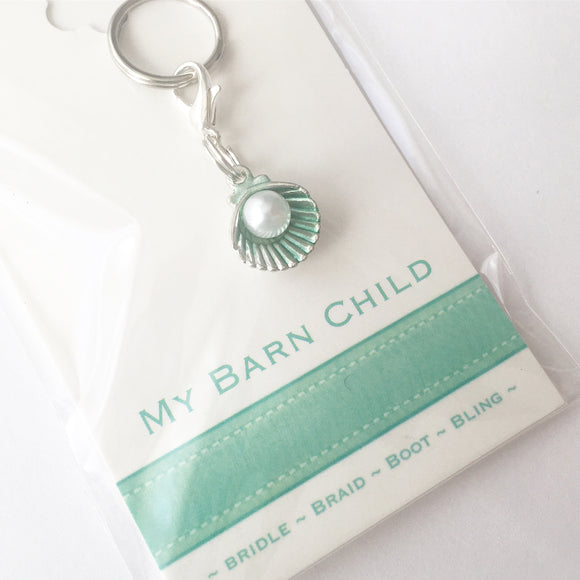Bridle Charm: Pearl Shell ~ Mint 🐚