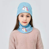 Winter Beanie / Neck Warmer Set: Unicorn ~ Choose Your Color *NEW